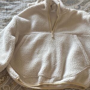 Cozy Cream Sherpa Pullover Sweater